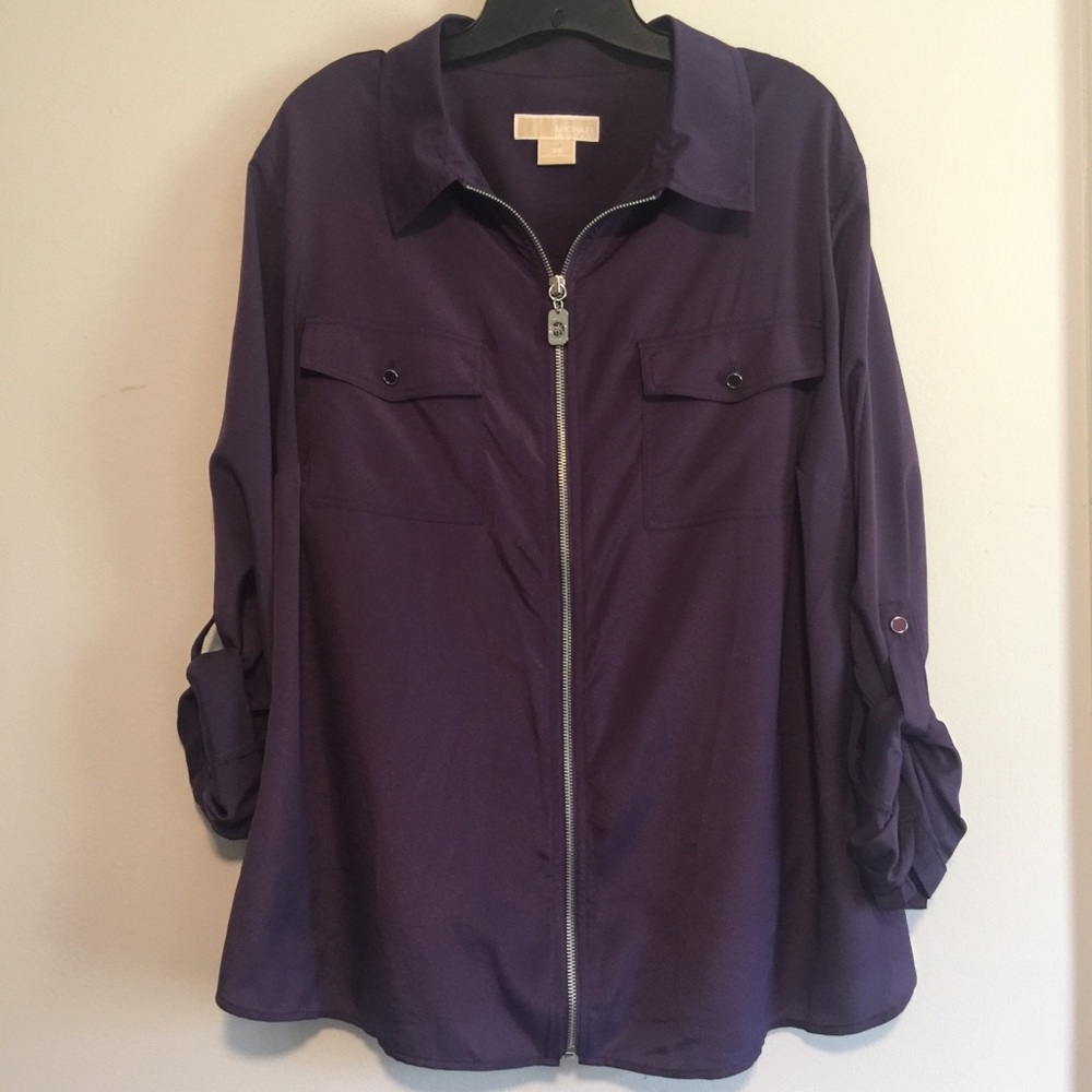 Royal Purple Blouse by MICHAEL Michael Kors